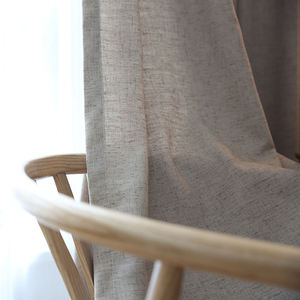 Innermor thanh lịch Nhật Bản phong cách màn cửa cho phòng khách đã sẵn sàng thực hiện Faux linen vải với mờ bóng - Product Image 3