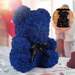 Every Love Christmas Prix compétitif coloré PE préservé <span class=keywords><strong>Rose</strong></span> Teddy Bear 40cm dans une boîte-cadeau pour petite amie - Product Image 3