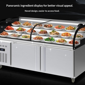 Congelatore Espositore Panoramico a Scala YINZHENG, <span class=keywords><strong>Tavolo</strong></span> Refrigerato, Attrezzatura di Refrigerazione Commerciale, Vetrina Refrigerata per Alimenti Cucinati - Product Image 1