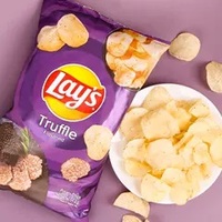 Aperitivos exóticos al por mayor, patatas fritas con sabor a trufa negra, 184g, patatas fritas crujientes de Taiwán