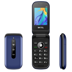 Teléfono Móvil MKTEL M9 Nuevo de Fábrica con Pantalla LCD de 2.4 Pulgadas, Teclado Delgado, Función Flip para Personas Mayores, 2G, 2 SIM, GSM - Product Image 1