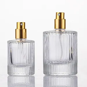 AVERTAN Glass 30ml 50ml 100ml Perfume Bottle with Plastic Spray Cap and Pump