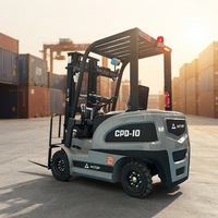 Chariot élévateur électrique 1000 kg facile à utiliser, économique, pour entrepôts, petites entreprises, entrepôts de stockage et manutention de marchandises