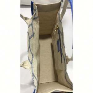 Bolsa de Compras Personalizada y Elegante para Mujer, Diseño de Barco en Lona Blanca con Asa de Algodón, Impermeable, para Viajes de Verano - Product Image 6