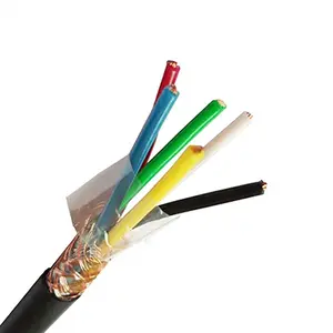 Cable de control eléctrico de alambre de cobre resistente a altas temperaturas de varios núcleos de bajo voltaje