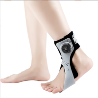 Attelle de cheville sportive personnalisable pour adulte avec bouton en plastique, support fixe standard, orthèse de cheville, exosquelette de marche