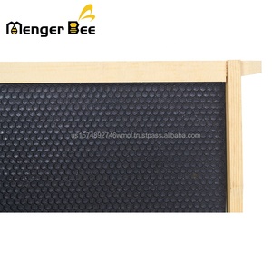 Nouveau modèle de cadre d'apiculture Menger Bee FR-2-03 assemblé avec une feuille de fondation en plastique noir, en pin de Nouvelle-Zélande, pour ruches - Product Image 5