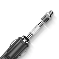 Câble d'extension d'alimentation pour voiture 12V 18AWG 3 mètres avec interrupteur marche/arrêt et lumière LED pour réfrigérateur de voiture