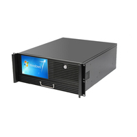 Châssis de serveur t-mount 4U, pour ordinateur industriel, avec écran HD, 2 bits, balançoire à chaud, pour serveur atx