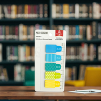 Mignonnes notes adhésives en forme de bouteille avec lettres de l'alphabet imprimées sur PET durable pour l'étude