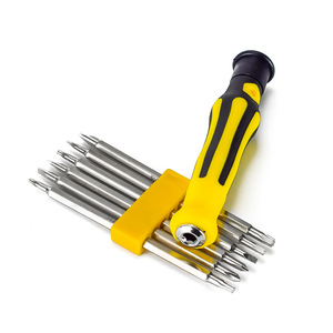 6 In 1 Multi Purpose Screwdriver Set For Mobile Phone And <b>Telecommunications</b> Repair With Magnetic Bits Nickel Plated Steel - Product Image 2