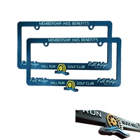 Cadre de plaque d'immatriculation de voiture en plastique de luxe personnalisé avec logo en relief pour ACURA CL 1997-2003, type à pince, vente en gros, support de plaque d'immatriculation