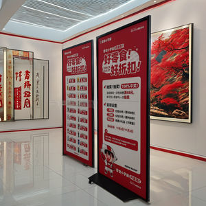 Напольная двусторонняя ультратонкая вертикальная рекламная стойка для наружной рекламы - Product Image 5