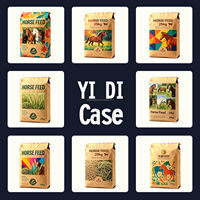 Sacs en papier kraft multicouches durables pour produits chimiques, sacs de stockage d'avoine de 25 kg, emballage réutilisable et stable, biodégradable et respectueux de l'environnement