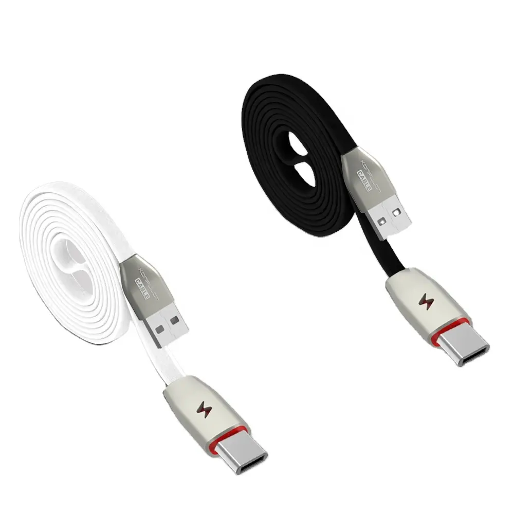 Konfulon สาย USB 2022ความเร็วในการชาร์จเร็ว,สาย USB 3A พร้อมไฟแสดงสถานะ LED สายเคเบิลข้อมูล TPE สาย USB สำหรับโทรศัพท์มือถือ