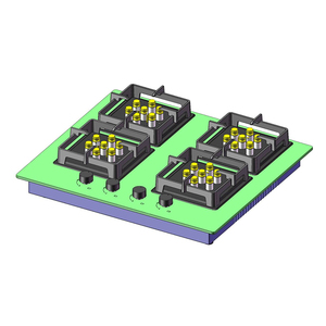 Nuevo diseño, electrodoméstico <span class=keywords><strong>de</strong></span> cocina para el hogar, mesa <span class=keywords><strong>de</strong></span> vidrio blanco, encimera <span class=keywords><strong>de</strong></span> Gas, <span class=keywords><strong>horno</strong></span> <span class=keywords><strong>de</strong></span> cocina <span class=keywords><strong>de</strong></span> 5 quemadores - Product Image 3