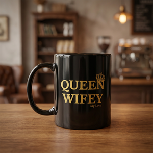 Mug à café en céramique noire, tasse à thé en céramique imprimée, mug en céramique personnalisé, tasse à café avec impression noire, mug en céramique pour le thé - Product Image 1