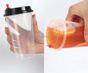 Vasos Desechables de PP de Grado Alimenticio de 700 ml y 500 ml, de Pared Simple, Transparentes, Personalizados con Marca, de 90 mm de Diámetro, para Té con Leche y Boba - Product Image 4