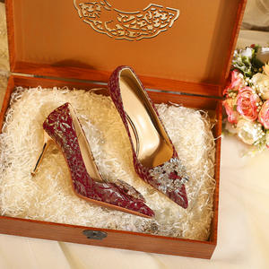 High Quality High Heeled Wedding Formal <b>Shoes</b> Women's Thin Heeled Bridal Rhinestone <b>Shoes</b> Shallow Toe women's <b>Shoes</b> - Product Image 4