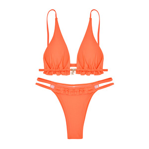 Miracle Clothing 2025 Neuer Damen Neckholder 2-Teiliger Bikini Badeanzug Schnelltrocknend Rückenfrei Hochelastisch Modell 5013 - Product Image 5