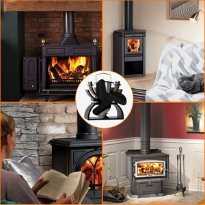 Ventilateur de poêle à bois mini <span class=keywords><strong>VODA</strong></span> 12,5 cm alimenté par la chaleur, ventilateur écologique à 3 pales pour poêles à bois / gaz / granulés - Product Image 6