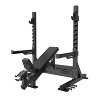 Banc de musculation inclinable réglable Brtw pour usage commercial, banc de musculation inclinable multifonctionnel pour haltères, en acier, pour la musculation