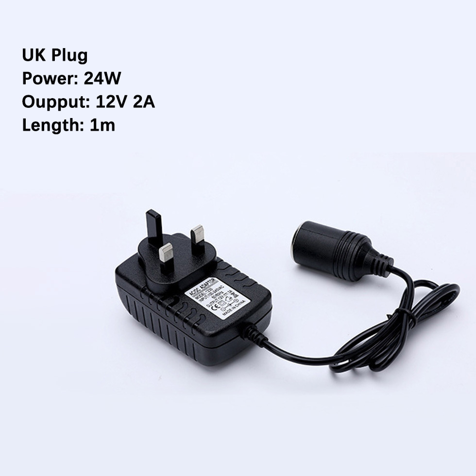 Enchufe británico negro 12V 2A