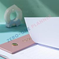 Bloc de notas de escritorio de planificación de lujo semanal diario neutral A5 A6 personalizado Bloc de notas planificadores rastreador de tiempo recarga de cuero vegano