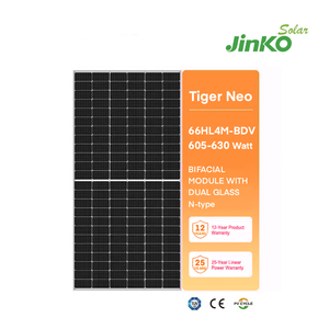 Panneaux solaires photovoltaïques bifaciaux de type N E-Nice 605W-700W Modules JA Feuille arrière blanche Bon prix pour palette emballée - Product Image 3
