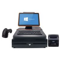 Écran tactile capacitif multi-touch Windows 7/10 Pos I3/I5/I7 Système 4+64G Tout-en-un Ensemble de machine Pos