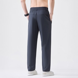 Pantaloni Lunghi Casual da <span class=keywords><strong>Uomo</strong></span> Estivi 2026 Nuovi <span class=keywords><strong>di</strong></span> Alta Qualità Stile Giapponese Vintage, Vestibilità Larga, Vita Elastica con Coulisse - Product Image 2