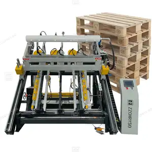 Struktur Amerika efisiensi tinggi mesin pembuat palet kayu dengan pemasangan