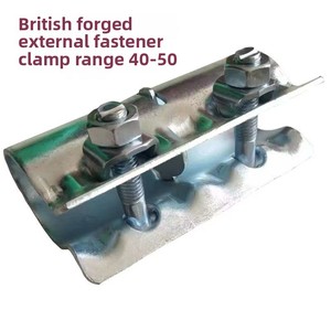 Steel Construction Pipe Clamp <strong>Scaffold</strong> Beam Clamps Q235 Material Fixed <strong>Type</strong> Pressed Coupler for <strong>Ladder</strong> Parts Scaffolding Part - Product Image 5