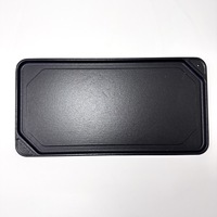 OEM ODM Barbecue rectangulaire mat en fonte Plaque de camping simple face