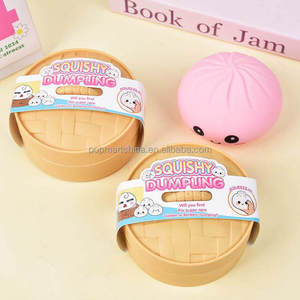 Juguetes Sensoriales Antiestrés de TPR con Forma de Dumpling, Panecillo al Vapor, Baozi, Bobun, con Purpurina, Caja Sorpresa, Suaves y Aprietables, Unisex - Product Image 6