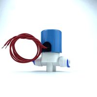 Vanne solénoïde en plastique PSC-3 1/4 po à 2 voies pour distributeur d'eau, compatible avec les purificateurs d'eau à osmose inverse