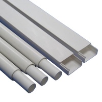 Goulotte de câbles électrique en plastique blanc en gros / Canal de gestion des câbles électriques en PVC rigide