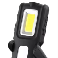 Lampe de poche LED COB portable, lanterne de camping rechargeable, magnétique, étanche, à intensité variable, lumière blanche, randonnée, alimentation USB, 5W, ABS