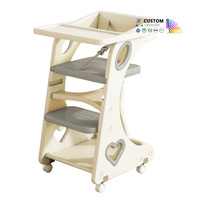 Chaise haute pour bébé portable, amovible, multifonctionnelle, réglable, pliable, en plastique, moderne, siège pour bébé de 0 à 12 mois
