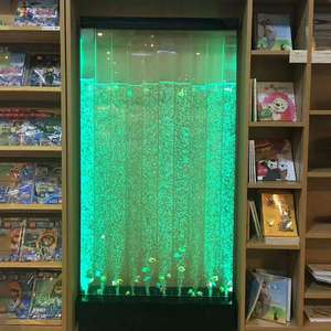 Xinlitu kapalı yapay şelale çeşme yeni tasarlanmış duvara monte aydınlatma su dans kabarcık duvar dekorasyon paneli - Product Image 5