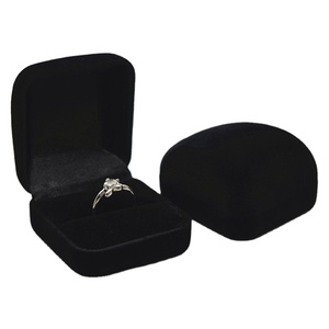 velour box for rings jewelry women velvet custom red jewelry red box velvet ring single draw ring box logo