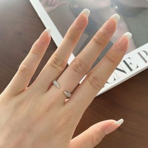 Dylam New Arrival 925 Sterling <b>Silver</b> Rhodium 18K Gold Plate Women Fine Jewelry <b>Adjustable</b> 5A CZ Cubic Zirconia Promise <b>Ring</b> - Product Image 4