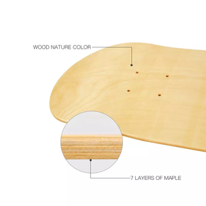 Monopatín personalizado de madera cóncava, 7 capas, cubierta de monopatín en blanco - Product Image 5