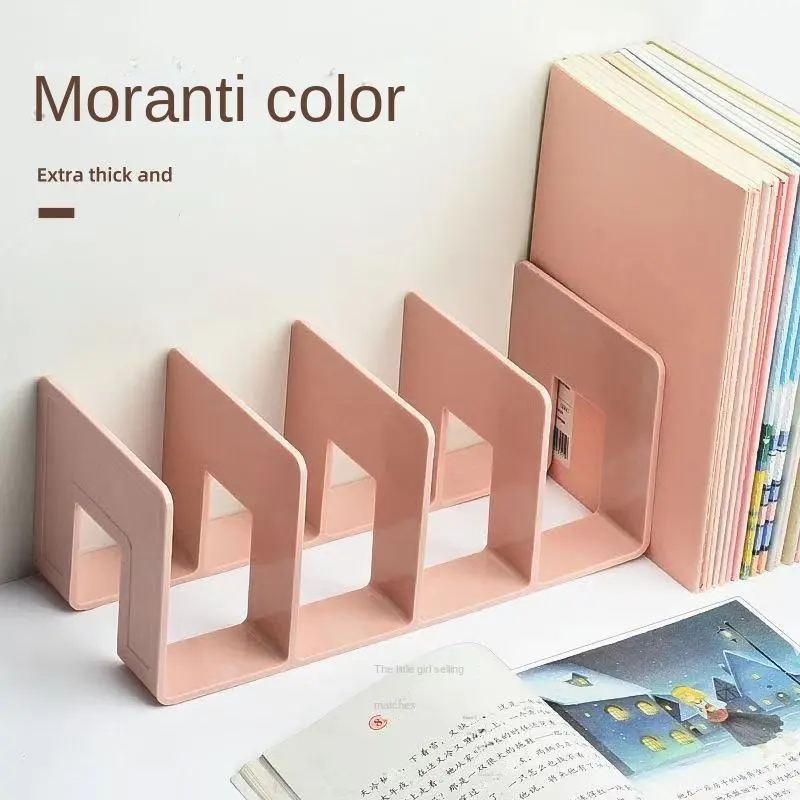 Acrylic Bookends for Student Dorm, Minimalistic Plastic Book Storage Shelf, Home Decor