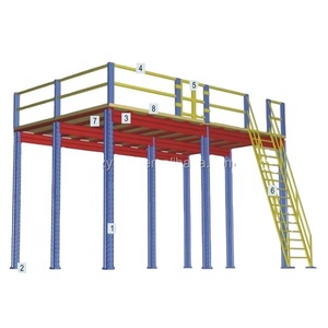 Mzzanine <span class=keywords><strong>racking</strong></span> מערכת פלדה מבנה פלדה פלטפורמת פלדה עם <span class=keywords><strong>ce</strong></span>, iso, אישור tuv - Product Image 1