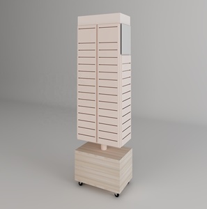 China Factory Direct Powder Coating Metal Slotted Board Jewellery Display Cabinet For Retail Store