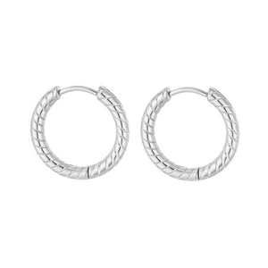 Pendientes de Aro de Moda 2.5*14, Modelo PE2730 para Mujer, Joyería de Alta Calidad - Product Image 3