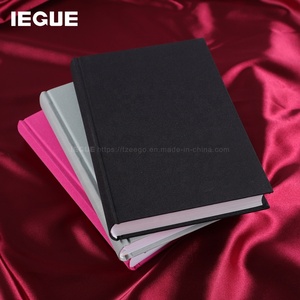 Personnalisé dur lié uni rose <span class=keywords><strong>gris</strong></span> a5 auto-soin 5 ans tissu objectif vierge personnalisé lin couverture rigide Journal - Product Image 4