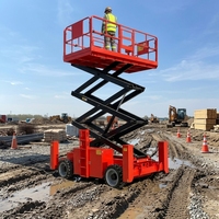 Plateforme élévatrice à ciseaux électrique autopropulsée CE ISO, 4-14m, capacité 1000kg, panneau de commande, vente directe usine