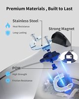 CHARM FOCUS Kit de réparation magnétique pour manette PS5 Edge, utilisé pour réparer les boutons arrière détachés et remplacer les pièces